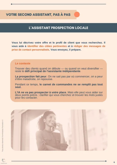 L’IA l’assistant des assistantes - assistant prospection